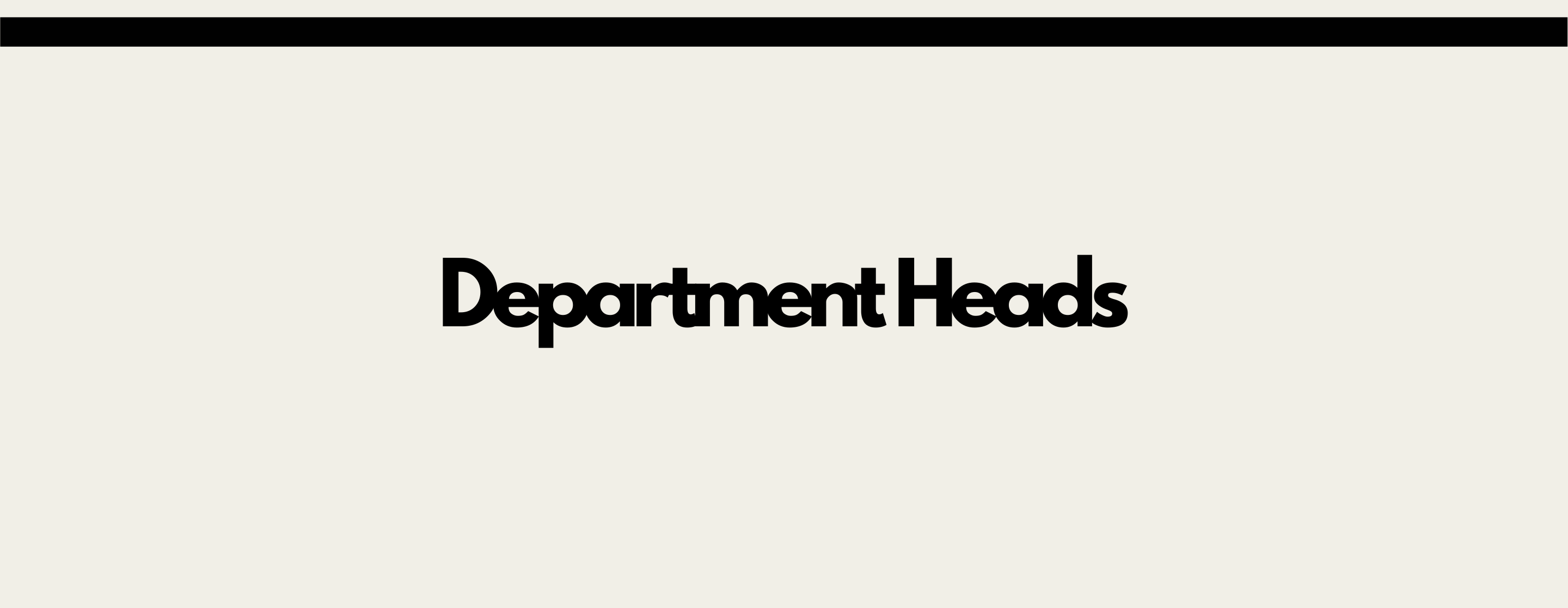 Department Heads